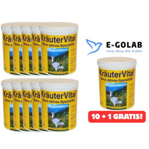 Krauter Vital - 550g (witaminy, minerały, aminokwasy) 10 + 1