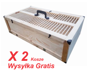 2 x KOSZ TRANSPORTOWY DZIELONY 39X74  (Wysyłka Gratis)